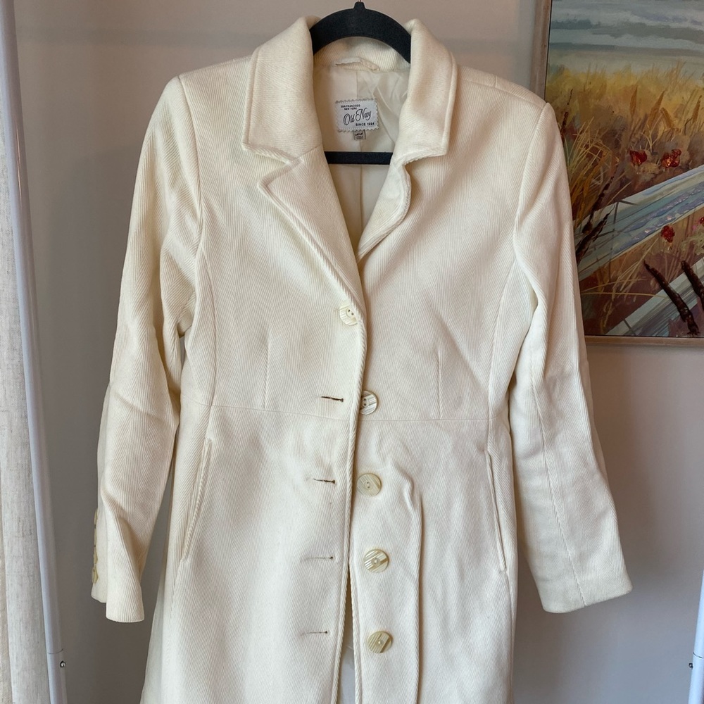 Old Navy Ivory Pea Coat